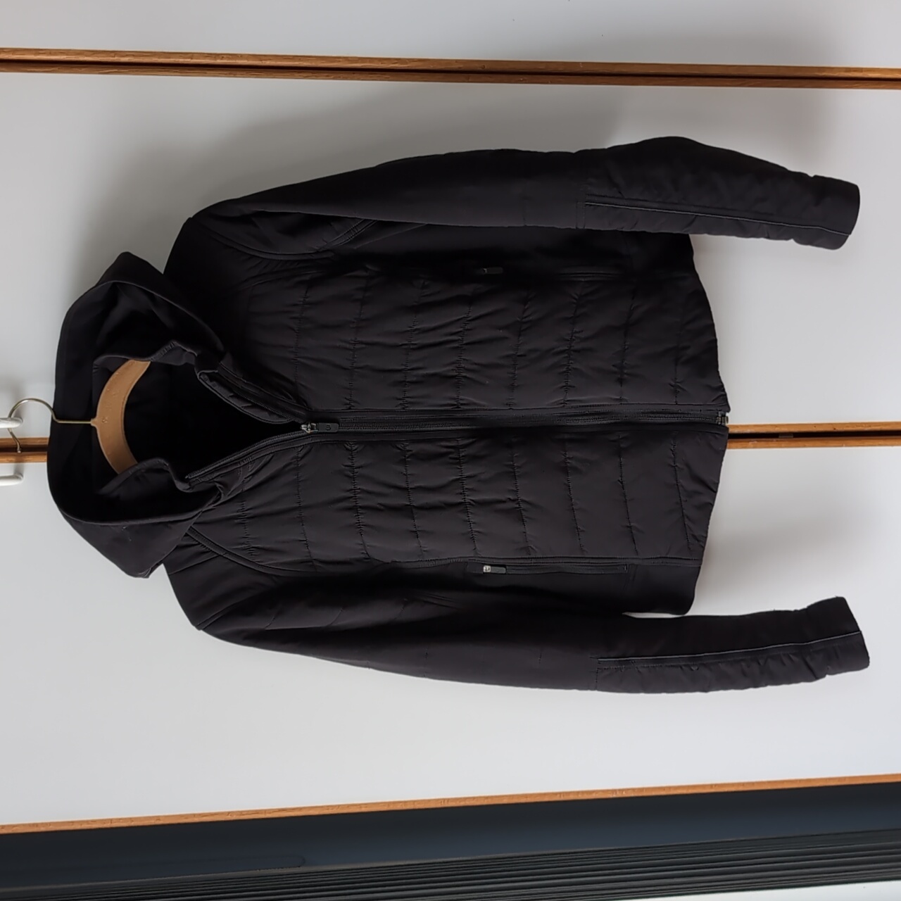 Lululemon Push Your Pace Jacket 6 Quilted Convertible Black First Edition